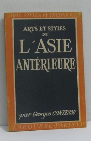 Seller image for Arts et styles de l'asie antrieure for sale by crealivres