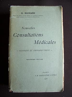 Seller image for Nouvelles consultations mdicales - Clinique et thrapeutique for sale by Librairie Ancienne Zalc