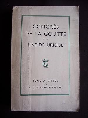 Image du vendeur pour Congrs de la goutte et de l'acide urique mis en vente par Librairie Ancienne Zalc