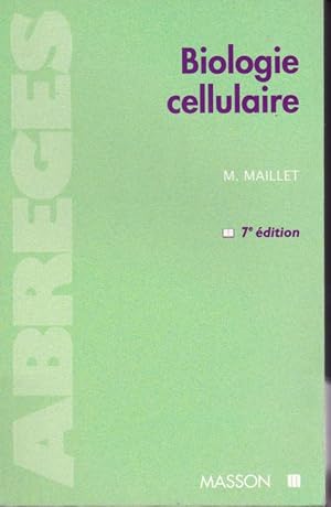 Image du vendeur pour Biologie cellulaire mis en vente par L'ivre d'Histoires