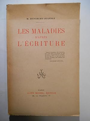 Les maladies d'après l'écriture.