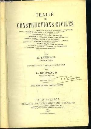 Seller image for CONSTRUCTIONS CIVILES for sale by Le-Livre