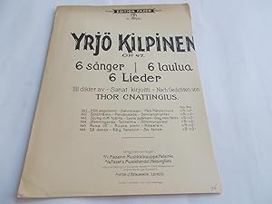 Image du vendeur pour Mitt Sagoland / Satumaani / Mein Marchenland: Op. Opus 47 No. 1 (Sheet Music) (From Series 6 Sanger / 6 Laulua / 6 Lieder) mis en vente par Bloomsbury Books