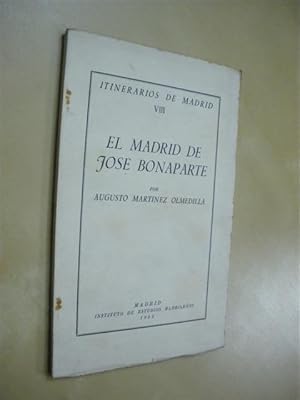 Imagen del vendedor de EL MADRID DE JOSE BONAPARTE a la venta por LIBRERIA TORMOS