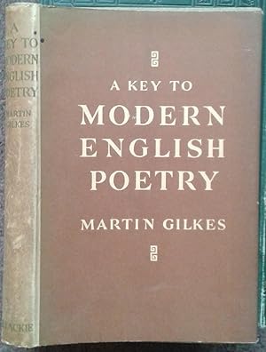 Bild des Verkufers fr A KEY TO MODERN ENGLISH POETRY. zum Verkauf von Graham York Rare Books ABA ILAB
