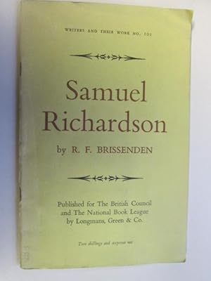 Immagine del venditore per Samuel Richardson ('British Book News' Bibliographical series of supplements-no.101) venduto da Goldstone Rare Books