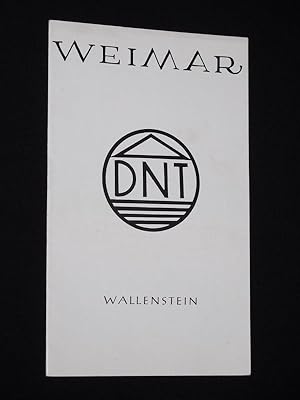 Seller image for Programmheft 3 Deutsches Nationaltheater Weimar 1964/65. WALLENSTEIN von Schiller. Regie: Fritz Bennewitz, Bhnenbild: Franz Havemann, Musik: Joachim Thurm. Mit Herbert Sievers (Wallenstein), Otto Lang, Wolfgang Holz, Victor Drger, Gnter Mller, Alfred Bohl, Hannsjosef Bolley, Ernst Eichholz, Heinz Klevenow, Kurt Elgner for sale by Fast alles Theater! Antiquariat fr die darstellenden Knste