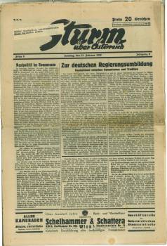 Sturm über Österreich. Jg. 6, Folge 6. Sonntag, den 13.Februar 1938.