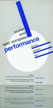 Seller image for Slavic And East European Performance. Vol. 10, no. 1 - 3, Winter, Spring & Summer 1990. for sale by Wittenborn Art Books