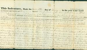 Seller image for Indenture of Sale in Halfmoon, NY between Peebles & Tellin, February 25, 1831. for sale by Wittenborn Art Books