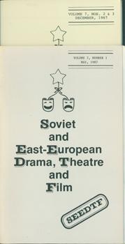 Seller image for Soviet And East-European Drama, Theatre, and Film. Vol. 7, no. 1 - 3, May & December 1987. for sale by Wittenborn Art Books