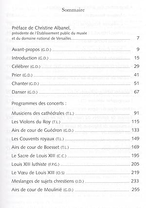 Louis XIII musicien et les musiciens de Louis XIII