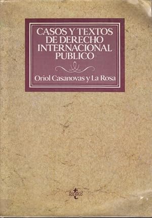 Seller image for CASOS Y TEXTOS DE DERECHO INTERNACIONAL PBLICO for sale by Librera Vobiscum