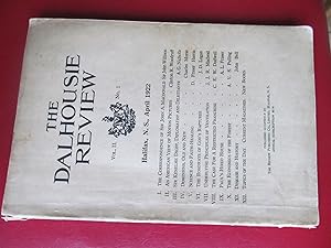 The Dalhousie Review, vol. 2, no. 1