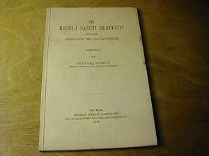 Seller image for Die Regula Sancti Benedicti nach den Grundstzen der Pandektenkritik for sale by Antiquariat Fuchseck