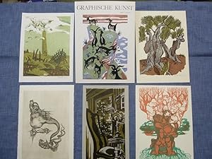 Graphische Kunst Heft 8 / 1. Heft 1977 Ausgabe B mit Originalgraphik-Beilagen