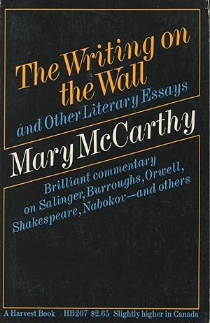 The Writing on the Wall and Other Literary Essays