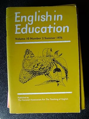 Image du vendeur pour English in Education vol 10 No 2 Summer 1976 mis en vente par El Pinarillo Books
