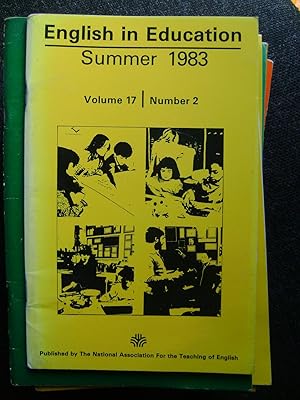 Bild des Verkufers fr English in Education vol 17 No 2 Summer 1983 zum Verkauf von El Pinarillo Books