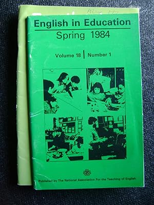 Imagen del vendedor de English in Education vol 18 No 1 (Spring 1984) a la venta por El Pinarillo Books