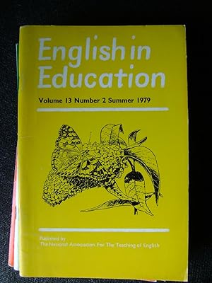 Bild des Verkufers fr English in Education vol 13 No 2 Summer 1979 zum Verkauf von El Pinarillo Books