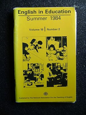Seller image for English in Education vol 18 No 2 Summer 1984 for sale by El Pinarillo Books