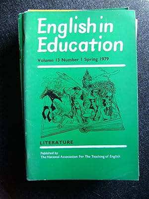 Image du vendeur pour English in Education vol 13 No 1 Spring 1979 - Literature mis en vente par El Pinarillo Books