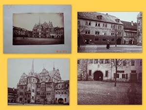 Original-Fotografie hinten betitelt: "Saalfelder Rathaus" (frühes fotografisches Dokument von Saa...
