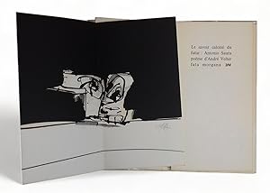 Bild des Verkufers fr Le savoir calcin du futur. 3 Lithographies originales d'Antonio Saura. zum Verkauf von Librairie de l'Escurial