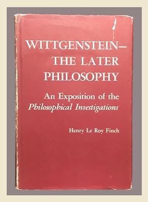 Immagine del venditore per Wittgenstein--The Later Philosophy: An Exposition of the Philosophical Investigations venduto da Used Esoteric Books