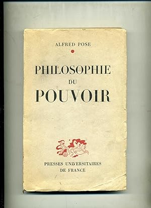 Seller image for PHILOSOPHIE DU POUVOIR. for sale by Librairie CLERC
