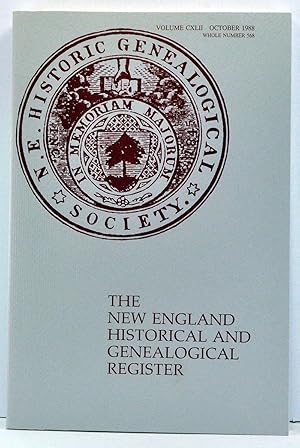 Imagen del vendedor de The New England Historical and Genealogical Register, Volume 142, Whole Number 568 (October 1988) a la venta por Cat's Cradle Books