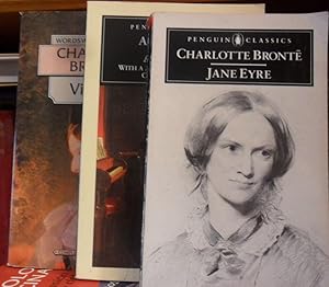 Bild des Verkufers fr JANE EYRE + VILLETTE + AGNES GREY with a Memoir of her Sisters by Charlotte Bront (3 libros) zum Verkauf von Libros Dickens