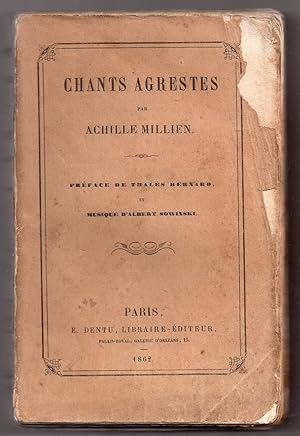 Imagen del vendedor de Chants Agrestes - Prface de Thals Bernard et Musique d'Albert Sowinski a la venta por MAGICBOOKS