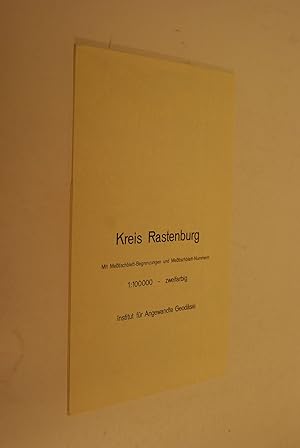 Kreis Rastenburg: (1-cm-Karte); mit Messtischbl.-Begrenzungen u. Messtischbl.-Nr.; [mit Schummeru...