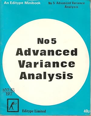 Seller image for No. 5 Advanced Variance Analysis for sale by Snookerybooks