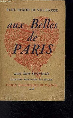 Bild des Verkufers fr Aux Belles de Paris zum Verkauf von JLG_livres anciens et modernes