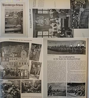 Imagen del vendedor de Nrnberger Schau. Monatsschrift der Stadt der Reichsparteitage Nrnberg, herausgegeben von Oberbrgermeister Willy Liebel. Viertes Heft 1942 (Okt. / Nov. / Dez.) * W e h r k a m p f t a g d e r S A . a la venta por Galerie fr gegenstndliche Kunst