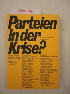 Seller image for Parteien in der Krise. In- und auslndische Perspektiven for sale by Galerie fr gegenstndliche Kunst