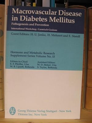 Bild des Verkufers fr Macrovascular Disease in Diabetes Mellitus: Pathogenesis and Prevention (International Workshop, Garmisch-Grainau, October 1984) zum Verkauf von PsychoBabel & Skoob Books