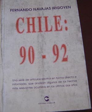 Imagen del vendedor de Chile 90-92 a la venta por Librera Monte Sarmiento