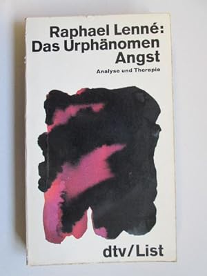 Seller image for Das Urphanomen Angst: Analyse u. Therapie (German Edition) for sale by Goldstone Rare Books