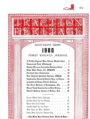 Traction Heritage Selections from 1921 Street Railway Journal Vol. 2 No. 4