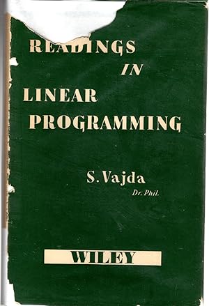 Image du vendeur pour Readings in Linear Programming mis en vente par Dorley House Books, Inc.