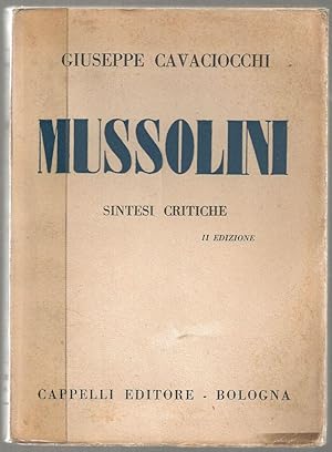 Seller image for Mussolini: Sintesi Critiche for sale by Besleys Books  PBFA