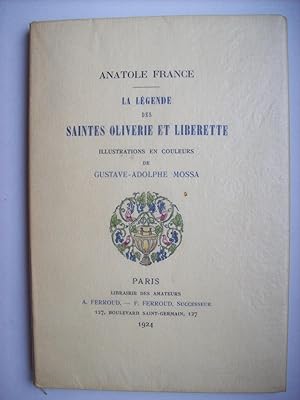 La légende des Saintes Oliverie et Liberette, illustrations en couleurs de Gustave-Adolphe Mossa.