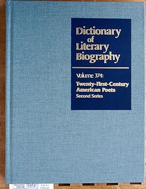 Image du vendeur pour Twenty-First-Century American Poets, Second Series Dictionary of Literary Biography mis en vente par Baues Verlag Rainer Baues 