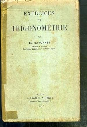 Seller image for EXERCICES DE TRIGONOMETRIE for sale by Le-Livre