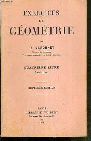 Seller image for EXERCICES DE GEOMETRIE - QUATRIEME LIVRE. LES AIRES - SEPTIEME EDITION for sale by Le-Livre