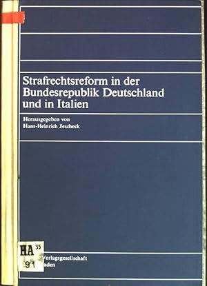 Imagen del vendedor de Strafrechtsreform in der Bundesrepublik Deutschland und in Italien. a la venta por books4less (Versandantiquariat Petra Gros GmbH & Co. KG)